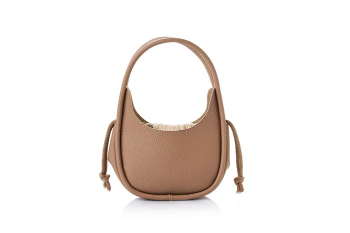 Lucky Bees Bolsa de Hombro Visón, Cuero de Polivinilo, Bolso Elegante para Mujer, 28x9x21 cm